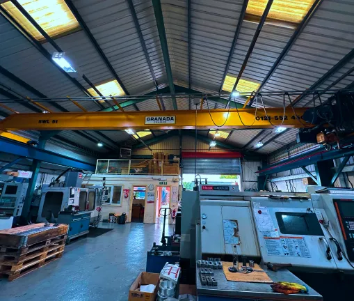 CNC Precision Engineering Factory Inside Front Bay